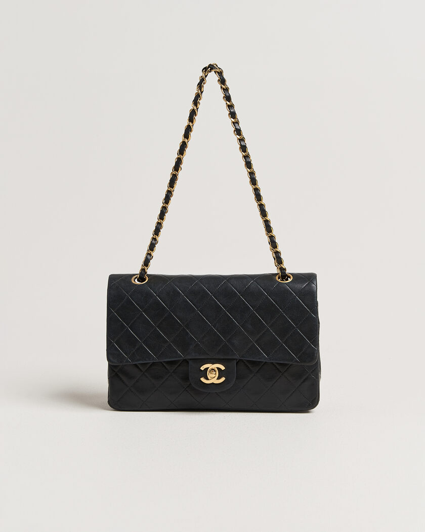 Chanel Pre-Owned Classic Medium Double Flap Bag Black – Musta