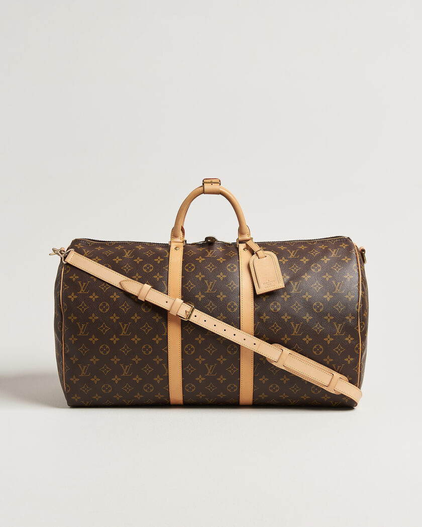 Louis Vuitton Pre-Owned Keepall 55 Bandouliére Monogram – Ruskea