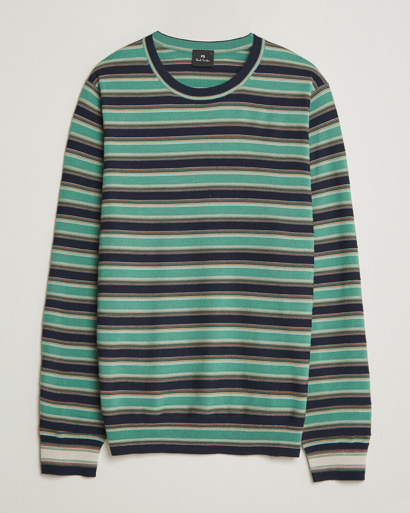 PS Paul Smith Merino Wool Knitted Striped Sweater Green – Monivärinen
