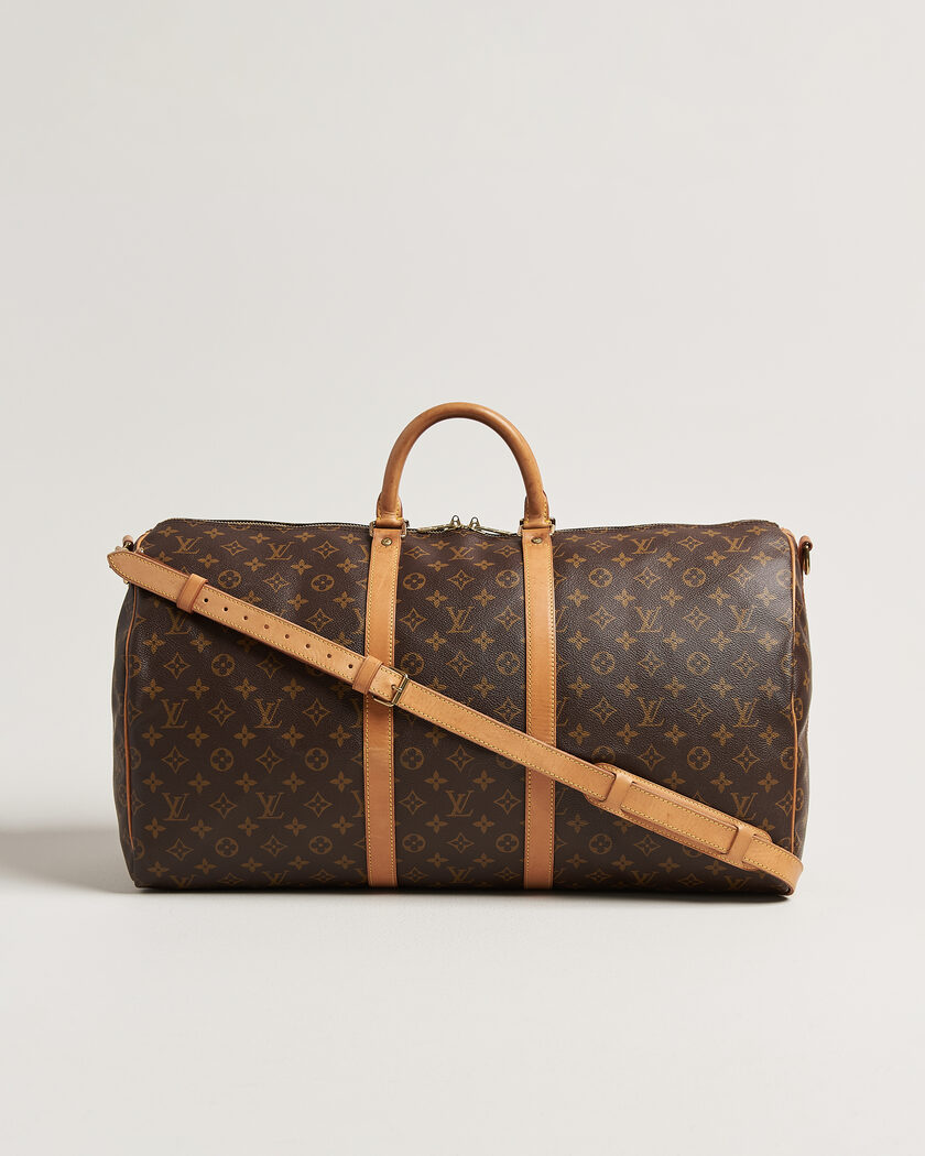 Louis Vuitton Pre-Owned Keepall 55 Bandouliére Monogram – Ruskea