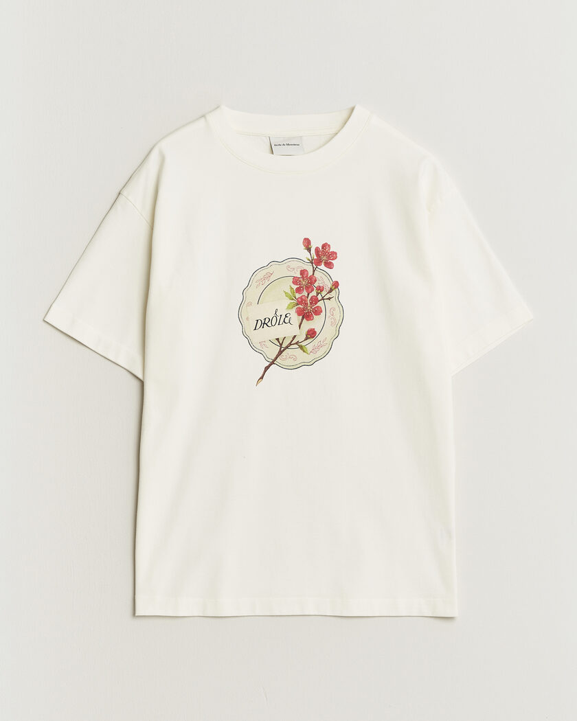 Drôle de Monsieur Porcelaine T-shirt Off White – Valkoinen