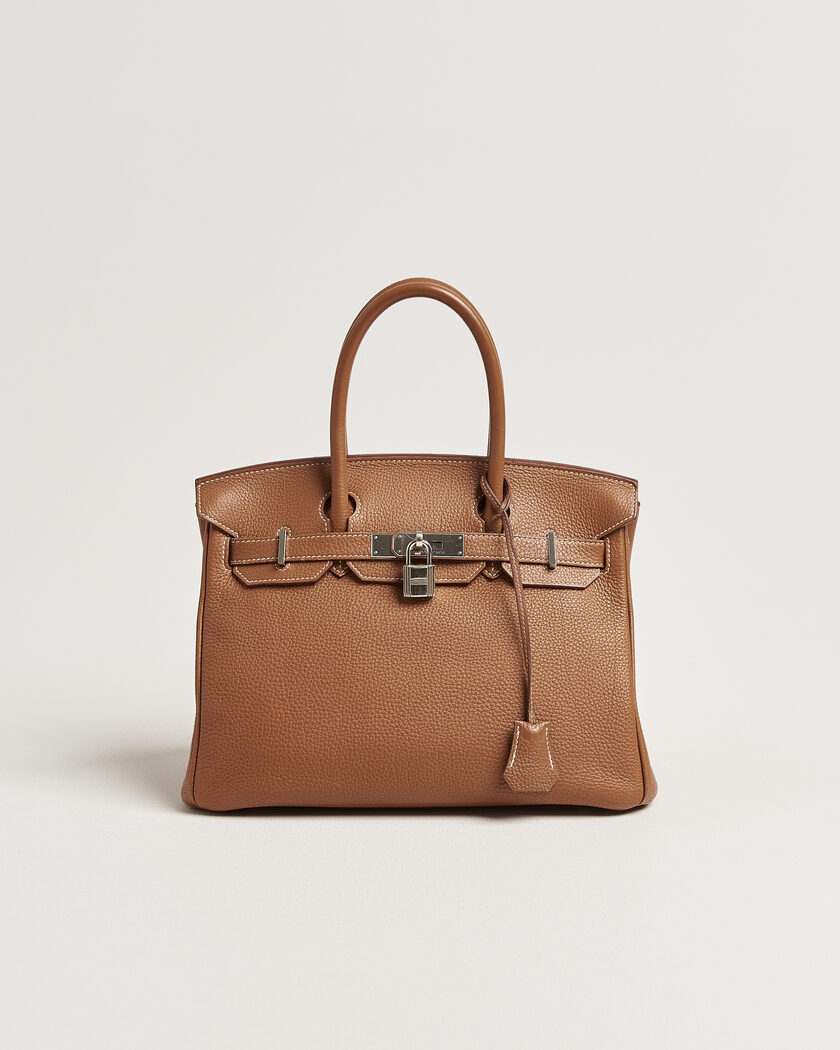 Hermès Pre-Owned Birkin 30 Togo Leather Gold – Ruskea