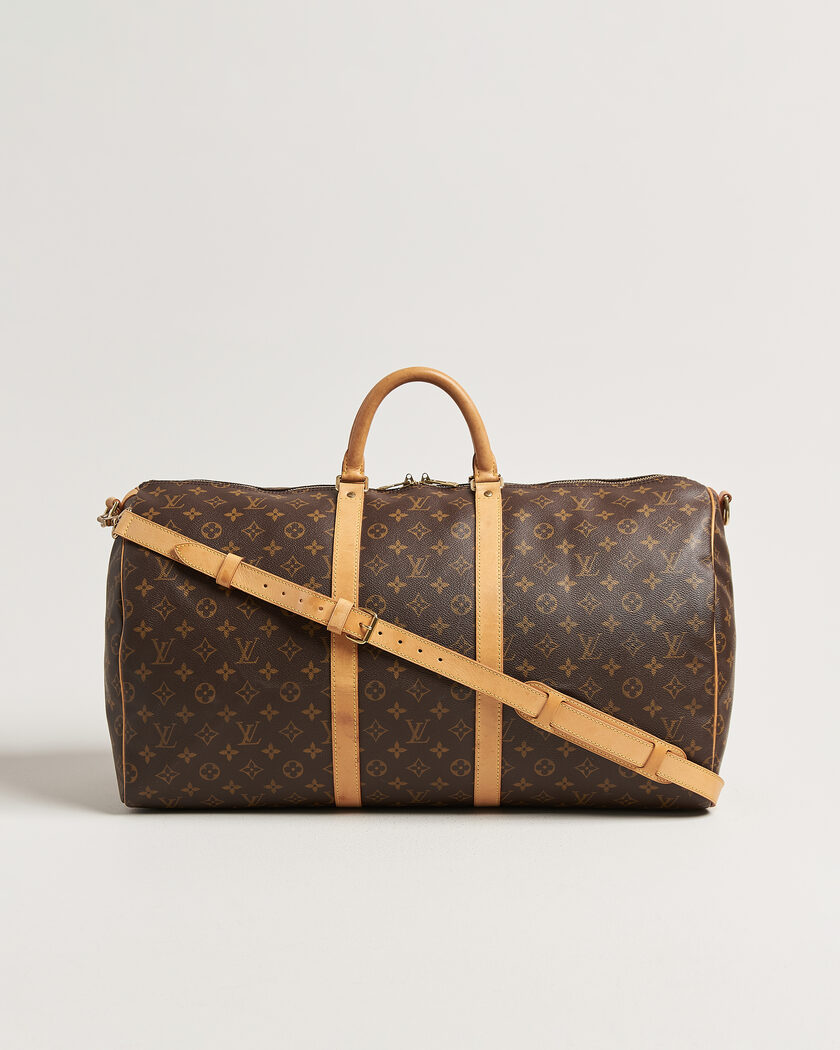 Louis Vuitton Pre-Owned Keepall 55 Bandouliére Monogram – Ruskea