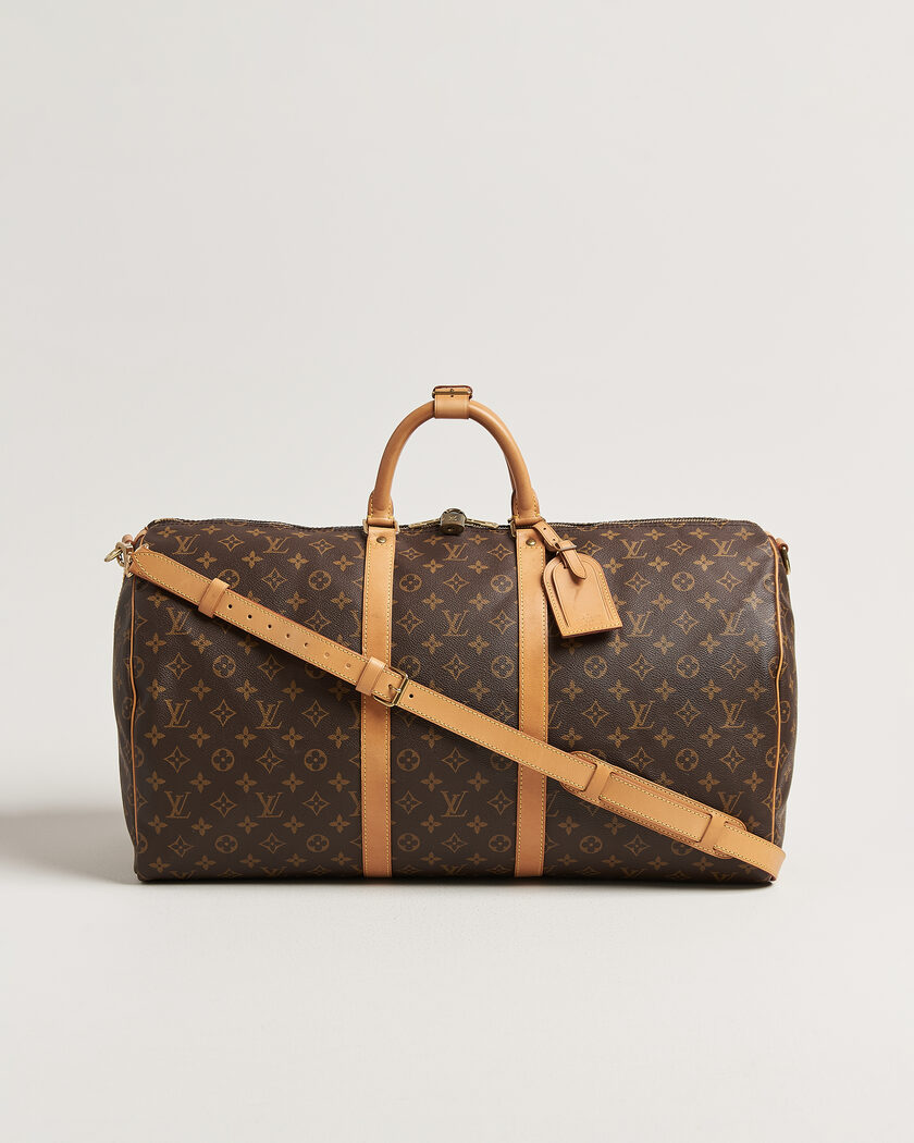 Louis Vuitton Pre-Owned Keepall 55 Bandouliére Monogram – Ruskea