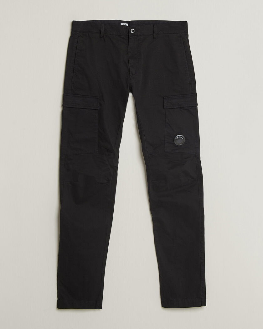 C.P. Company Stretch Satin Lens Cargo Pants Black – Musta