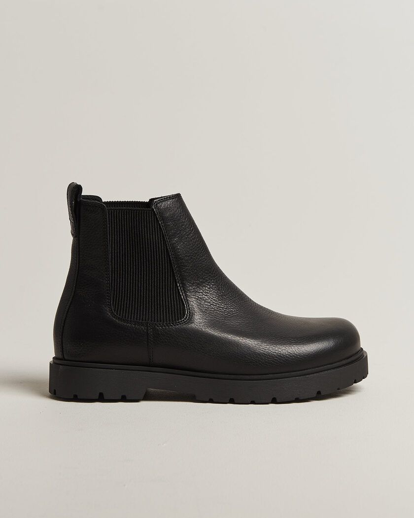 BIRKENSTOCK Highwood Leather Chelsea Boot Black – Musta