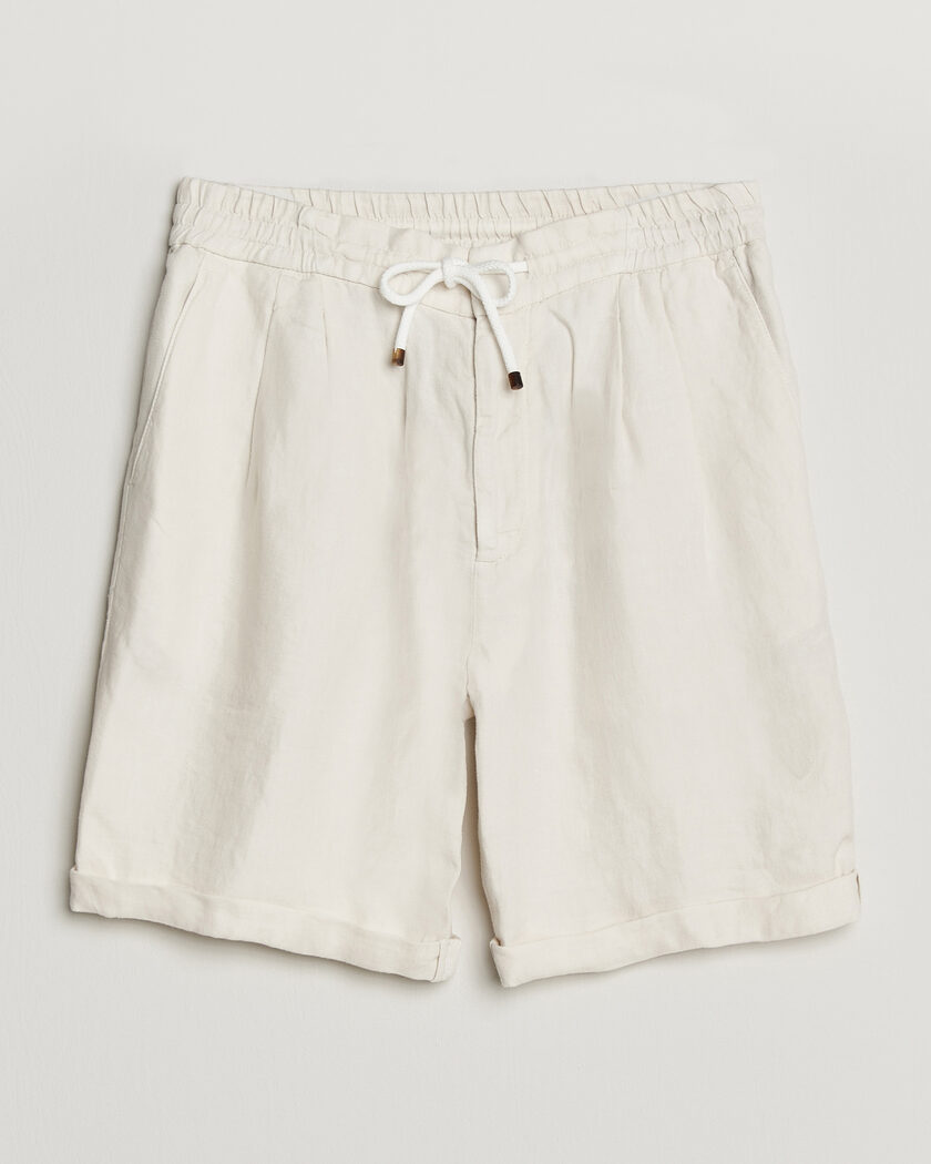 Brunello Cucinelli Drawstring Shorts Off White – Valkoinen