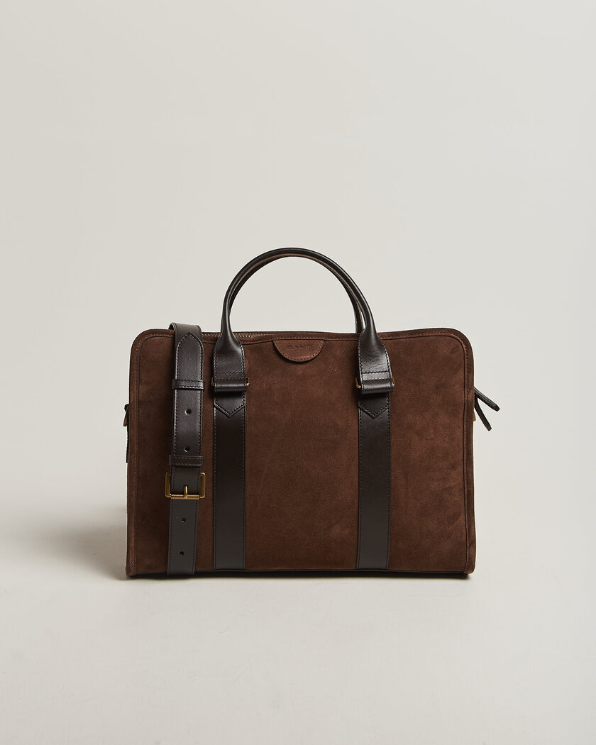 Gant Suede Commuter Bag Soil Brown – Ruskea