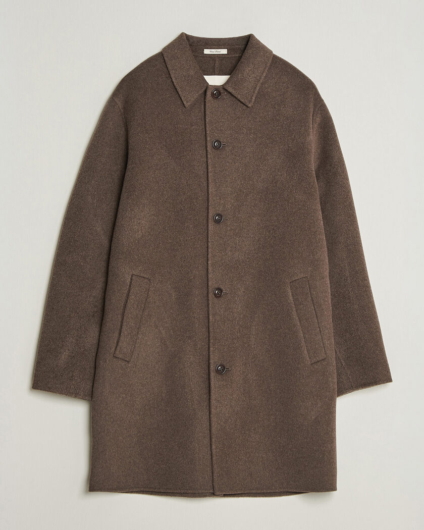 Gant Handstitched Wool/Cashmere Top Coat Shadow Brown – Ruskea