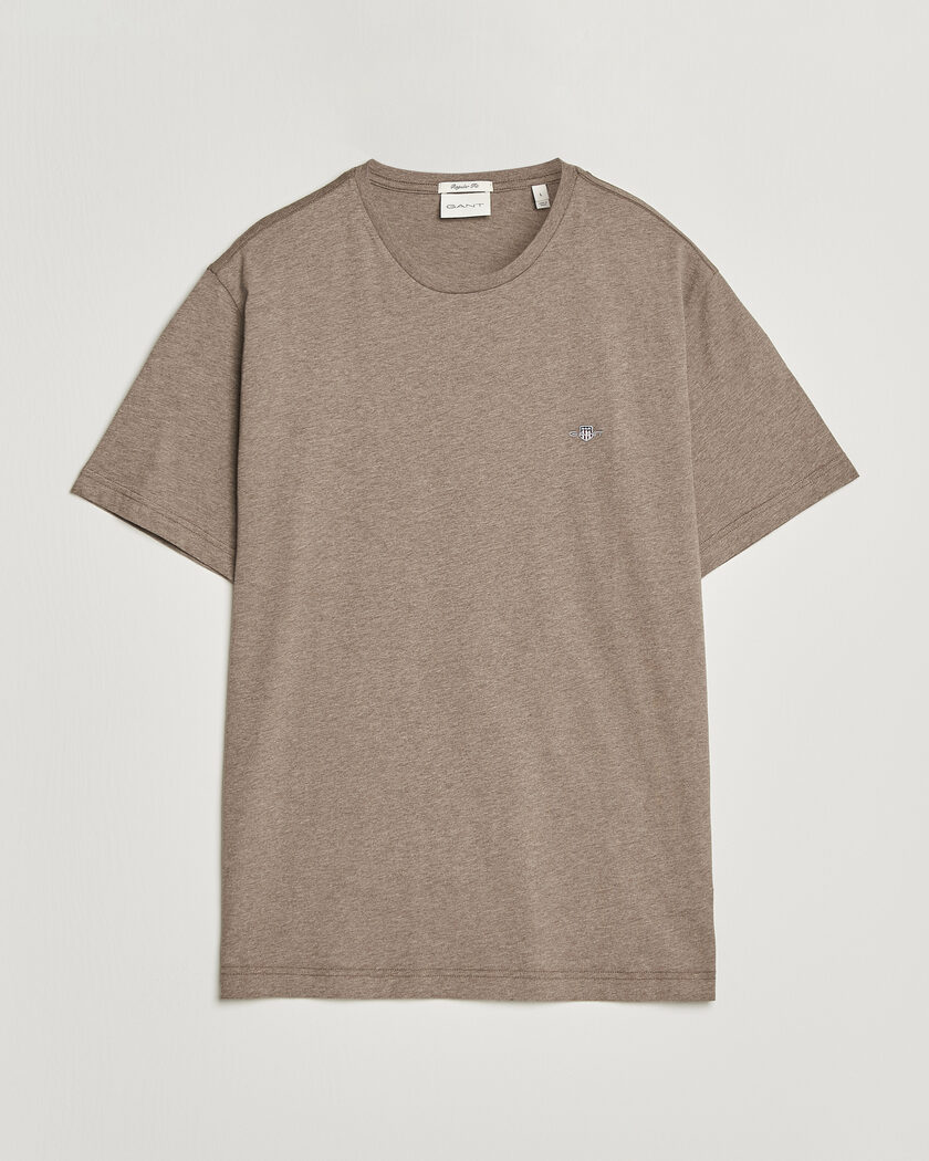 Gant The Original T-Shirt Dark Hazelnut Melange – Ruskea