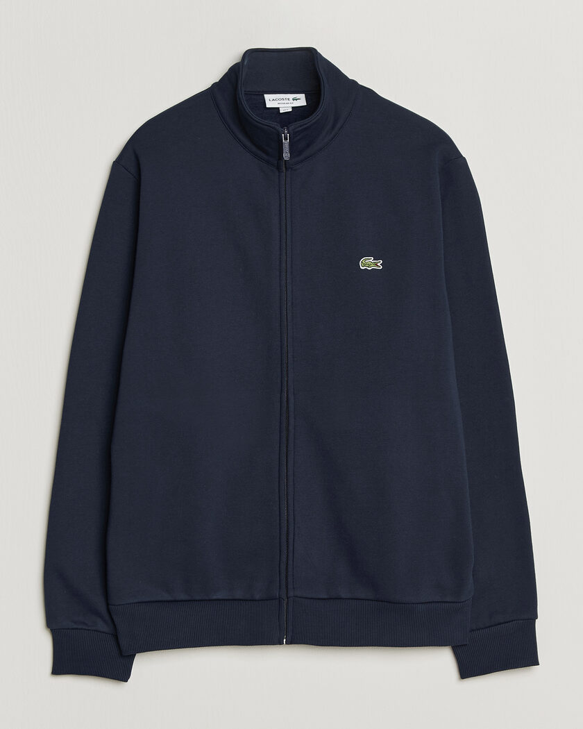 Lacoste Full Zip Sweater Navy Blue – Sininen