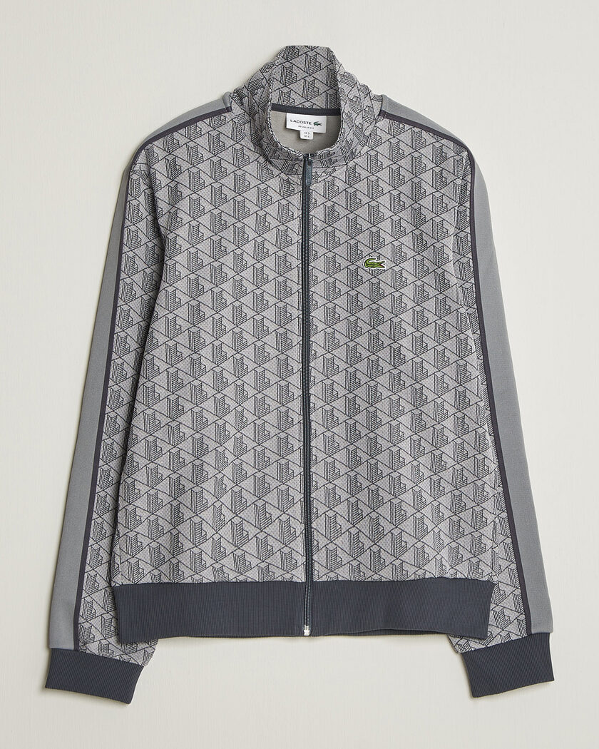 Lacoste Monogram Track Jacket Calluna/Graphite – Harmaa