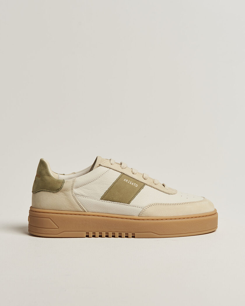 Axel Arigato Orbit Vintage Sneaker Off White/Green – Valkoinen