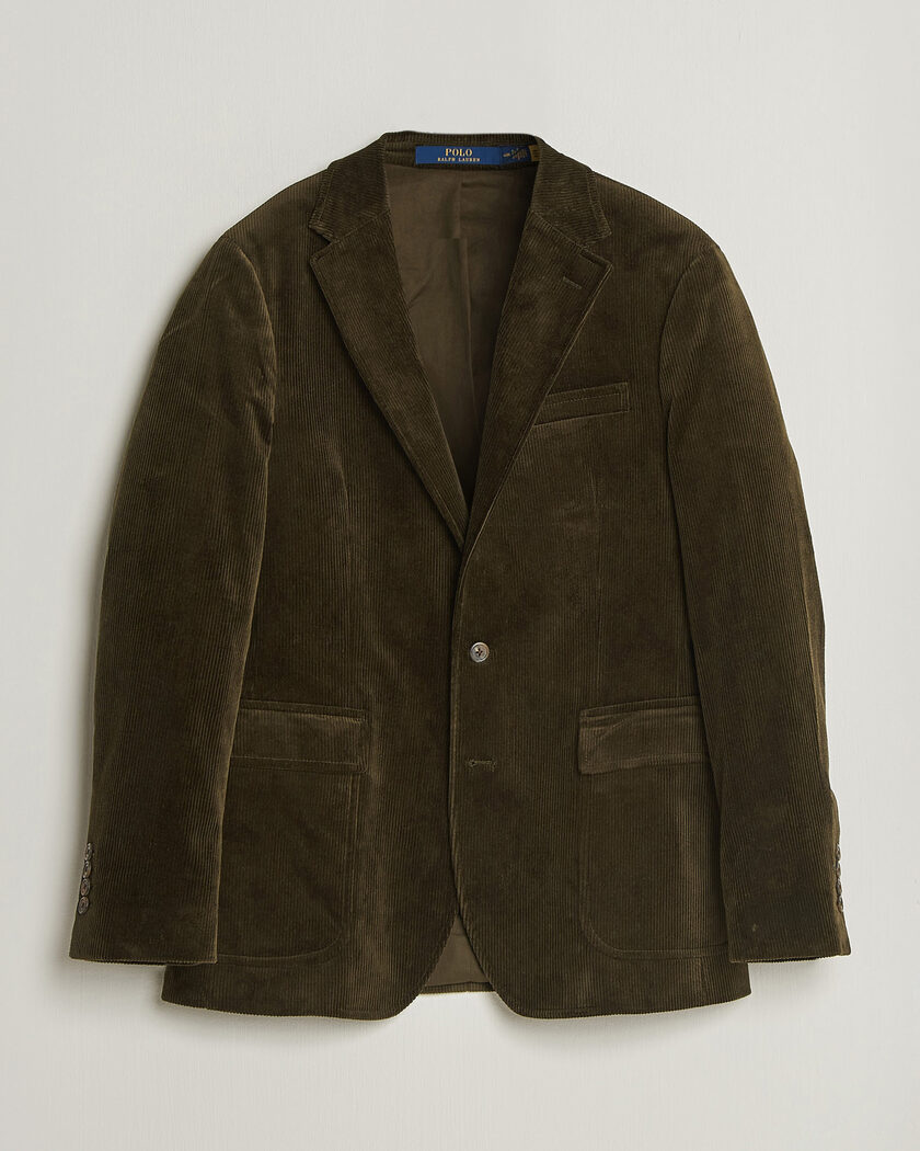 Polo Ralph Lauren Single Breasted Corduroy Sportcoat Fall Olive – Vihreä