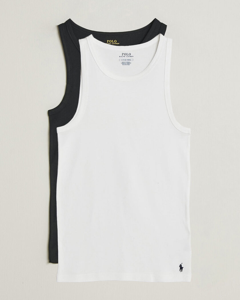Polo Ralph Lauren 2-Pack Tank Top Black/White – Valkoinen