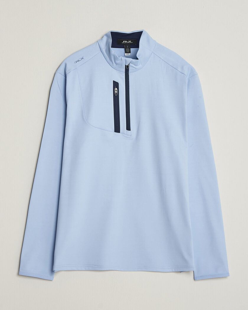 Polo Ralph Lauren Luxury Jersey Half Zip Pebble Blue – Sininen