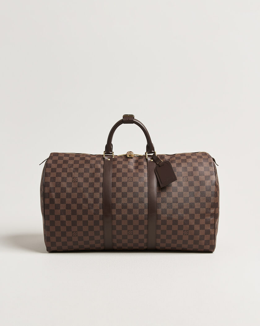 Louis Vuitton Pre-Owned Keepall 50 Damier Ebene – Ruskea