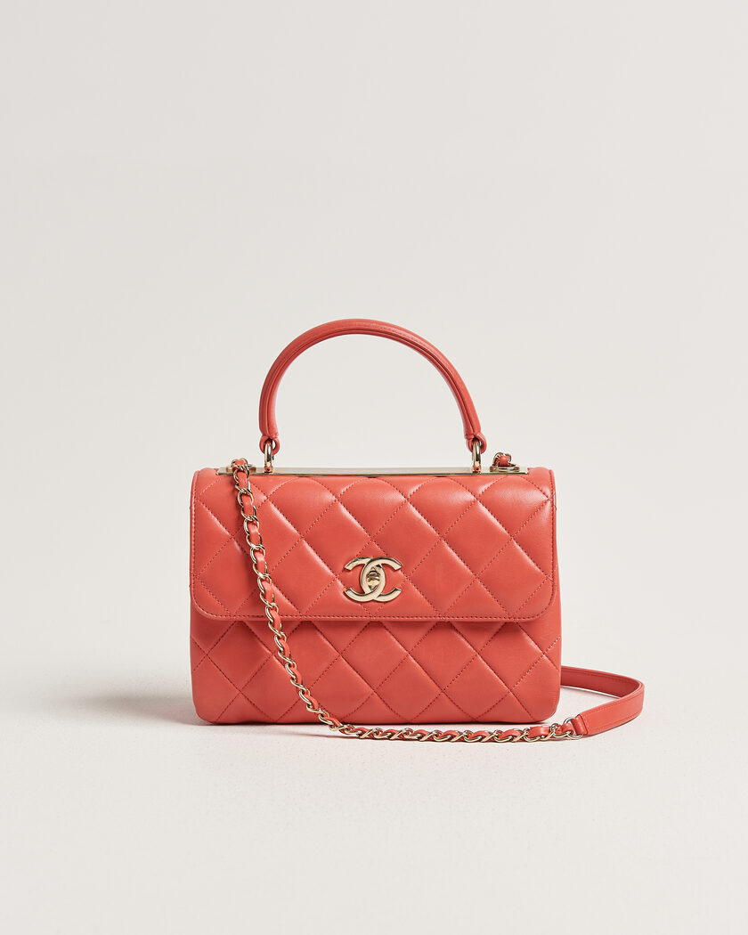 Chanel Pre-Owned Trendy CC Top Handle Bag Coral – Vaaleanpunainen