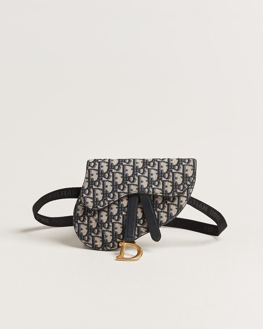Dior Pre-Owned Saddle Belt Pouch Bag Oblique Jacquard Blue – Sininen