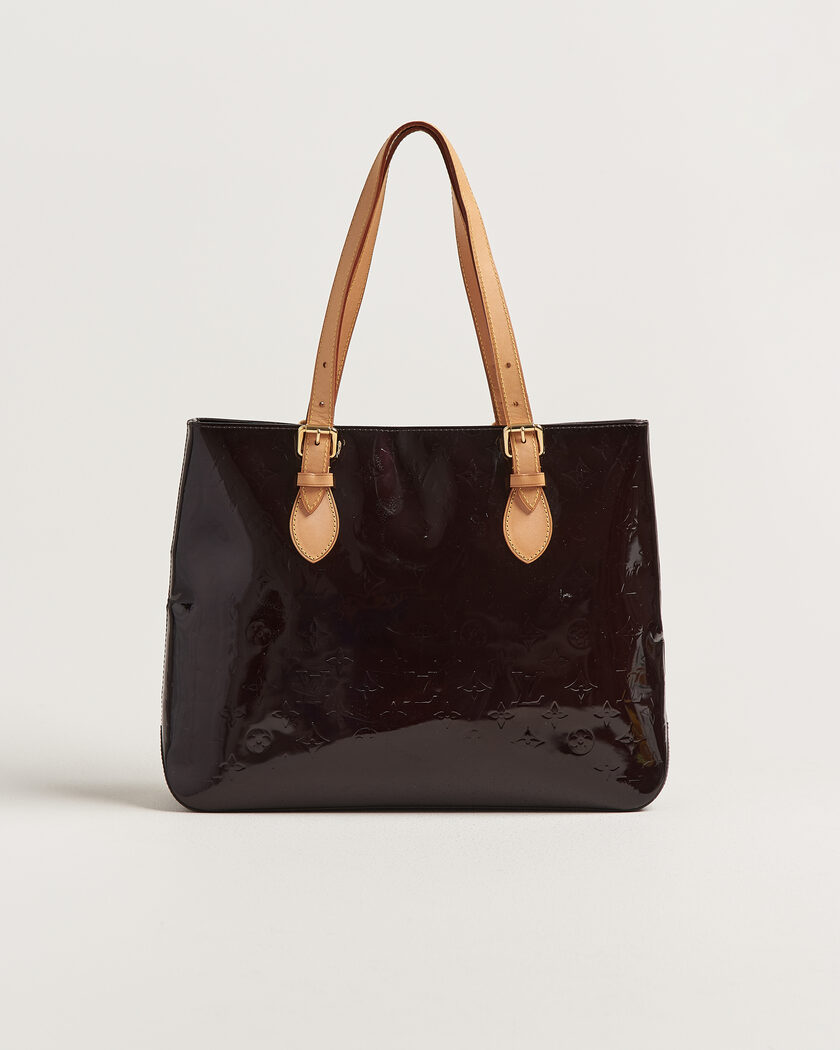 Louis Vuitton Pre-Owned Brentwood Tote Bag Vernis Leather Burgundy – Punainen