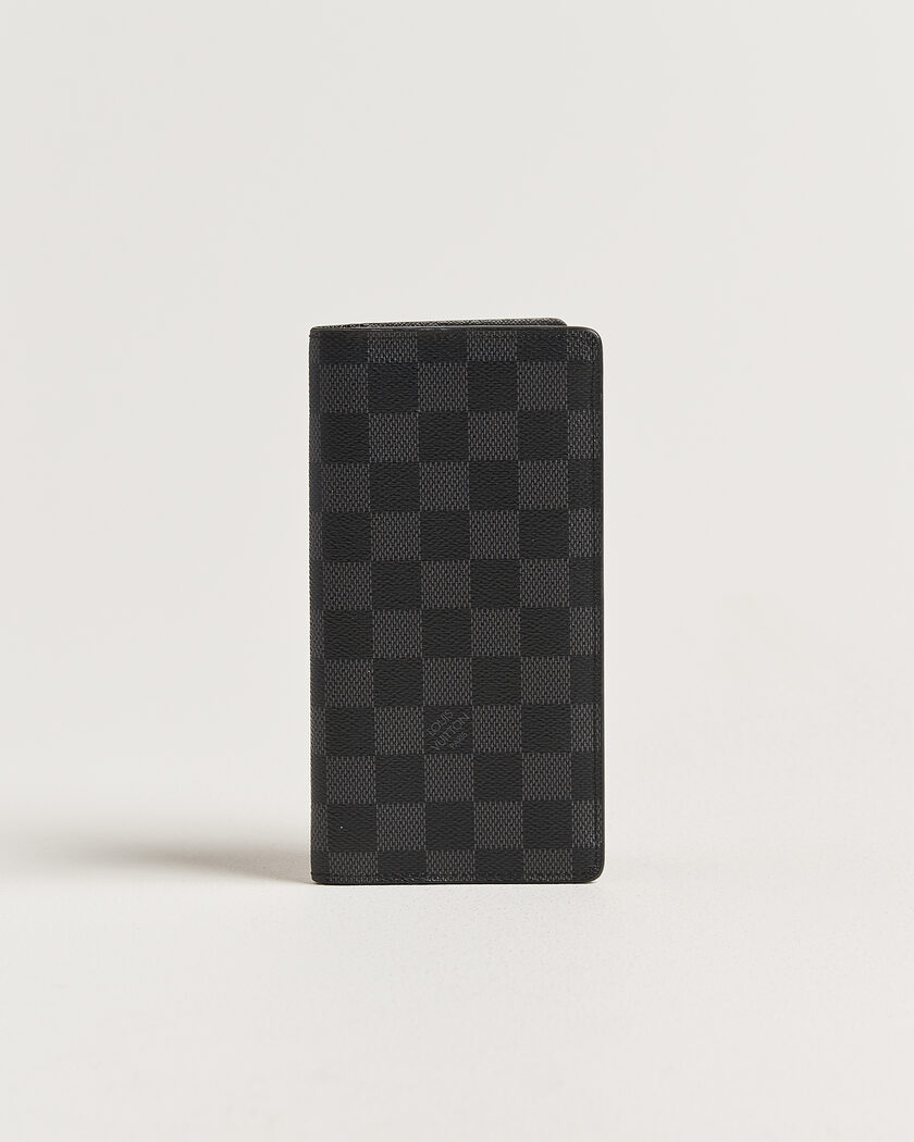 Louis Vuitton Pre-Owned Brazza Wallet Damier Graphite – Harmaa