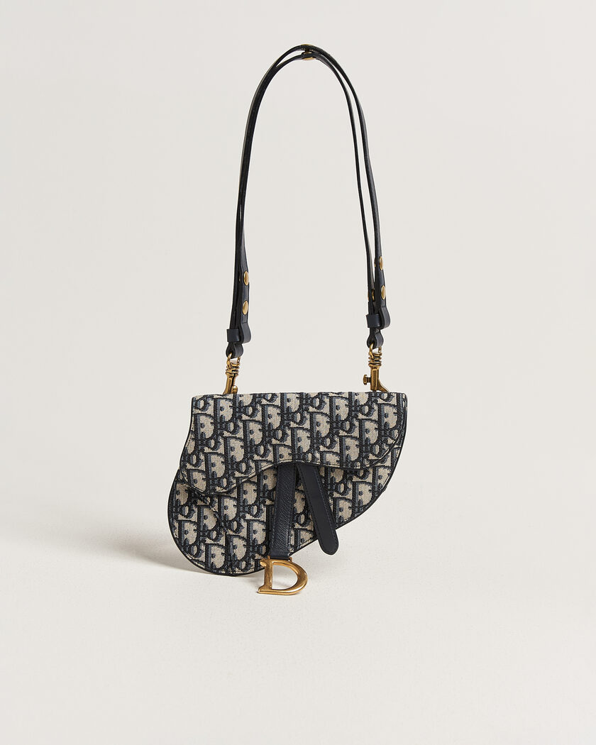Dior Pre-Owned Saddle Belt Bag Oblique Jacquard Blue – Sininen