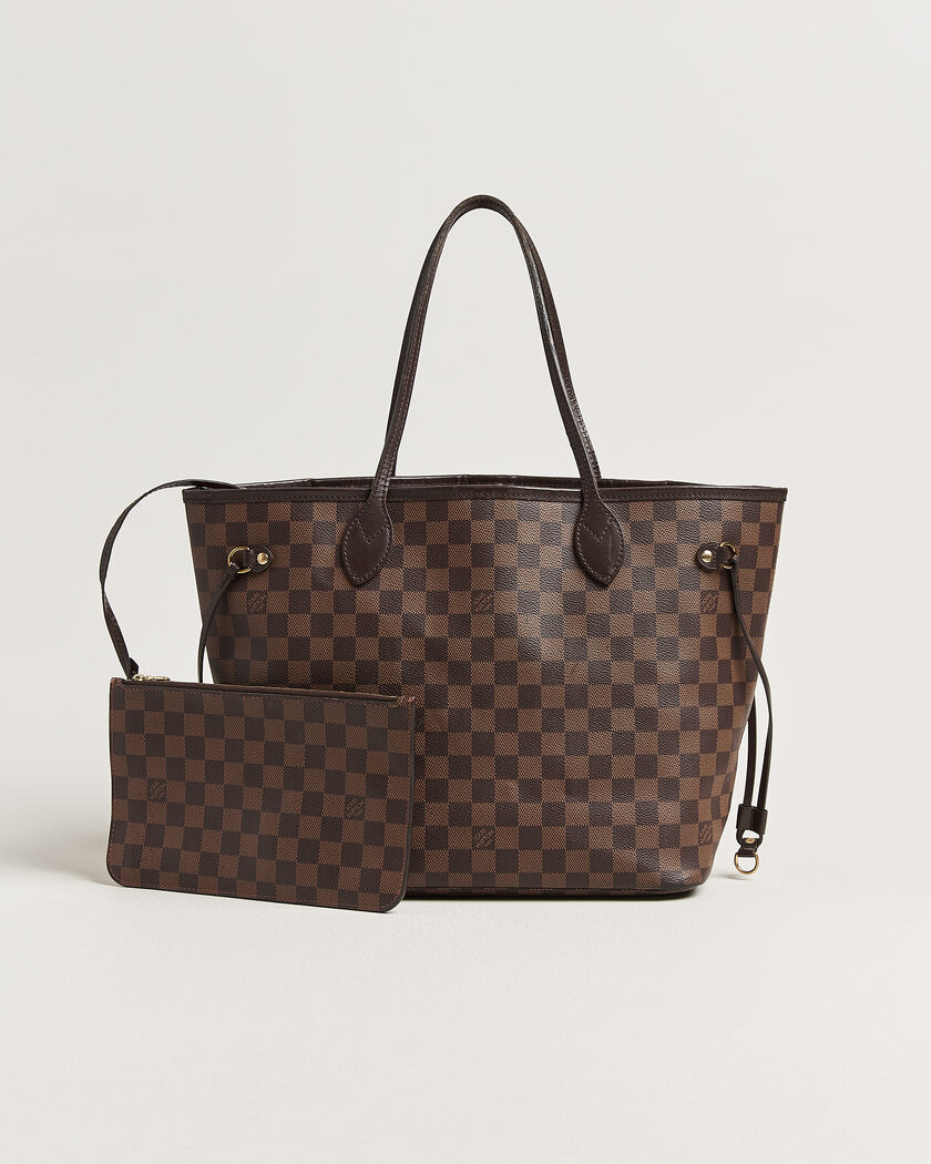 Louis Vuitton Pre-Owned Neverfull MM Damier Ebene – Ruskea