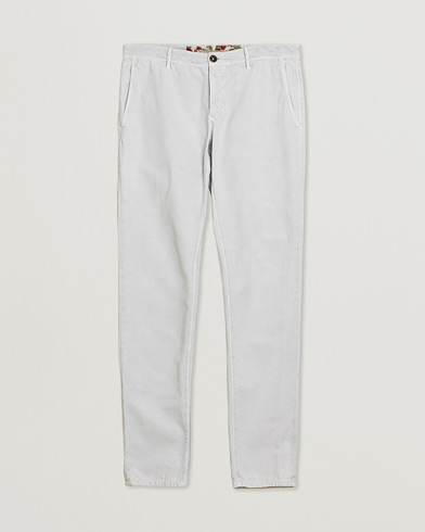 Pre-owned Incotex Slim Fit Stretch Slacks Light Grey W35 – Harmaa