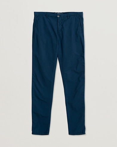 Pre-owned Incotex Slim Fit Garment Dyed Washed Slacks Navy W35 – Sininen