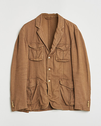 Pre-owned Altea Safari Blazer Camel Brown 52 – Ruskea