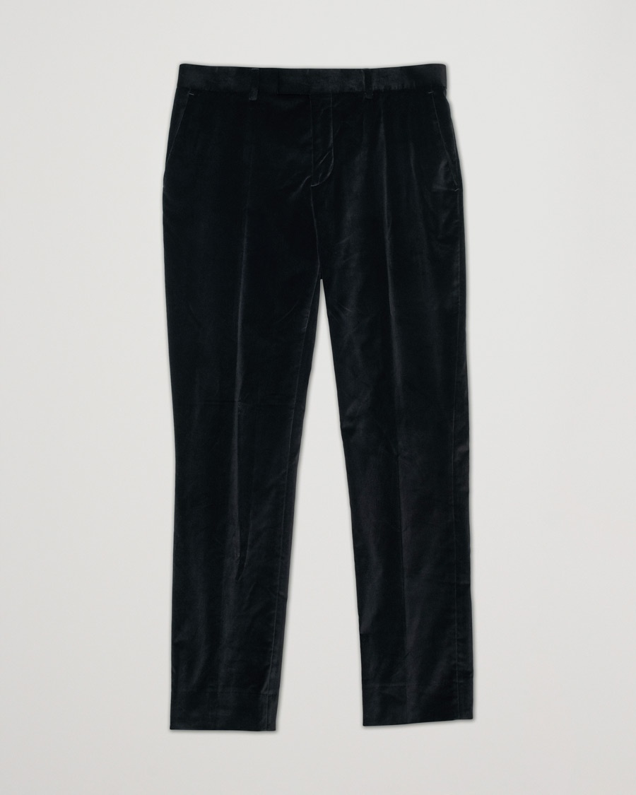 Pre-owned J.Lindeberg Liam Velvet Trousers Black – Musta