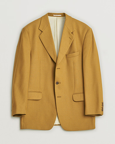 Pre-owned Oscar Jacobson Vintage Wool Blazer Mustard 50 – Keltainen