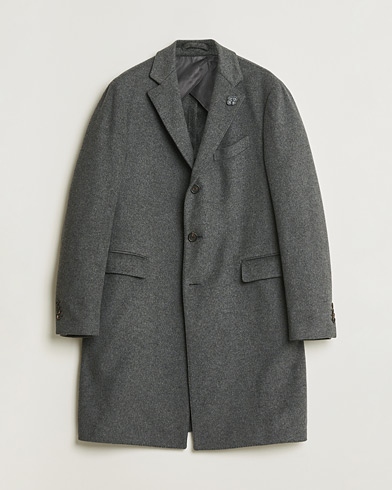 Pre-owned Lardini Wool Coat Grey 56 – Harmaa