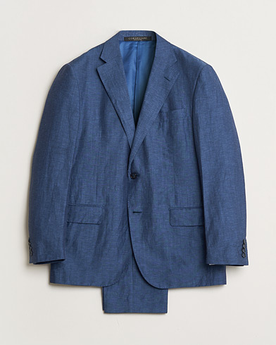 Pre-owned Corneliani Linen/Wool Blend Suit Blue 52 – Sininen