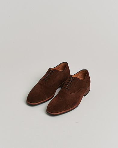 Pre-owned Myrqvist Strömsö Oxford Brogue Brown Suede UK7 - EU41 – Ruskea