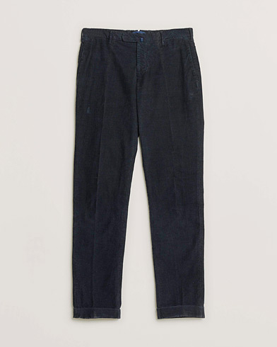 Pre-owned Incotex Slim Fit Garment Dyed Corduroy Trousers Navy 48 – Sininen