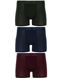  3-Pack Boxer Briefs Army Green/Navy Blue/Burgundy