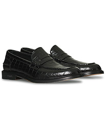  Townee Loafer Black Croc