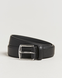  Saffiano Leather Belt Black