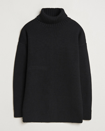  Submariner Chunky Wool Roll Neck Black