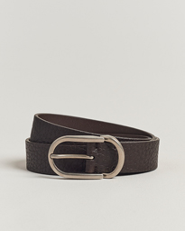  Grain Leather Belt Dark Brown