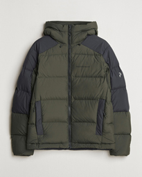  Down Puffer Hood Jacket Olive Extreme