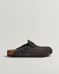  Boston Classic Footbed Velvet Grey Suede