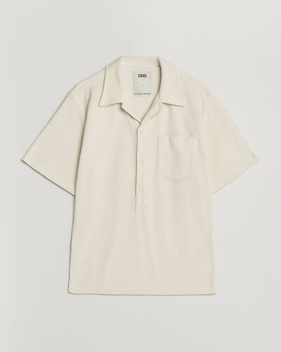 OAS Novo Regular Fit Terry Polo Ecru – Valkoinen