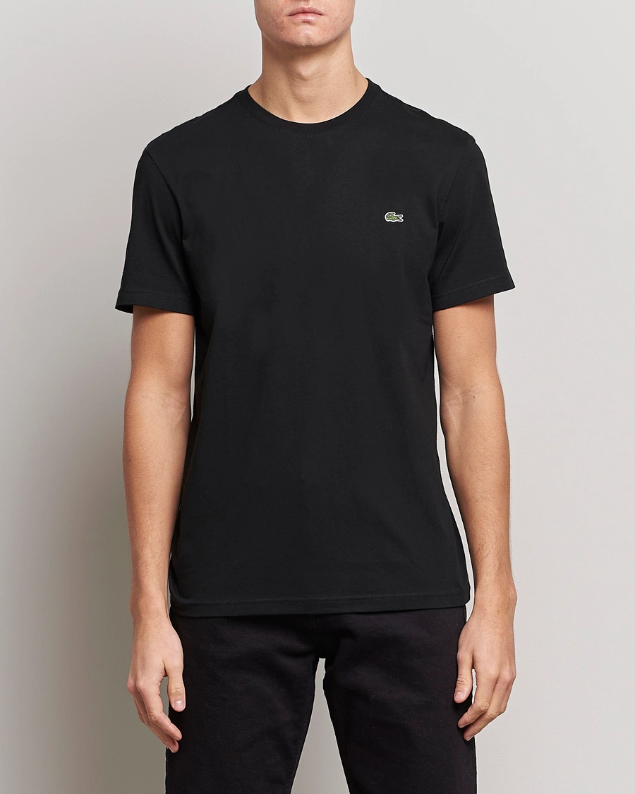 Mies | Lyhythihaiset t-paidat | Lacoste | Crew Neck T-Shirt Black