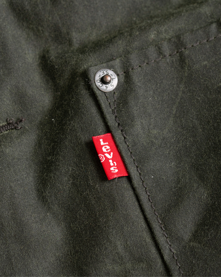 levi's engineer coat green