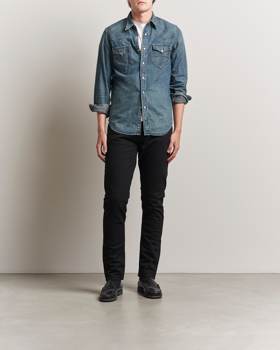 Mies | Farkut | Polo Ralph Lauren | Sullivan Slim Fit Hudson Stretch Jeans Black