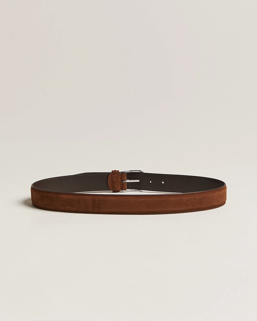 Mies |  | Anderson\'s | Suede 3,5 cm Belt Brown