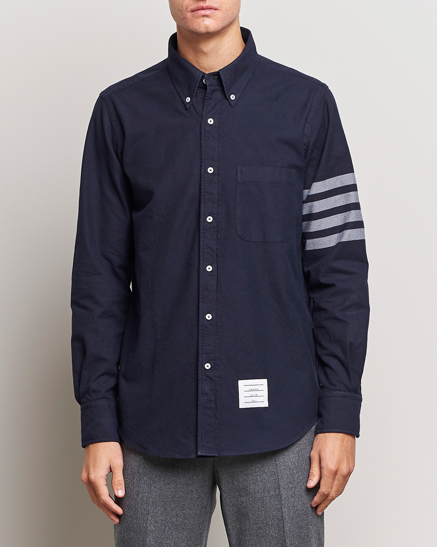 Mies | Vaatteet | Thom Browne | 4 Bar Flannel Shirt Navy
