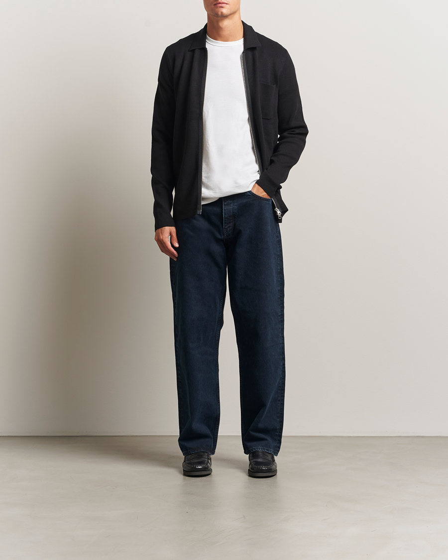 Mies | Puserot | Samsøe Samsøe | Guna Full Zip Black